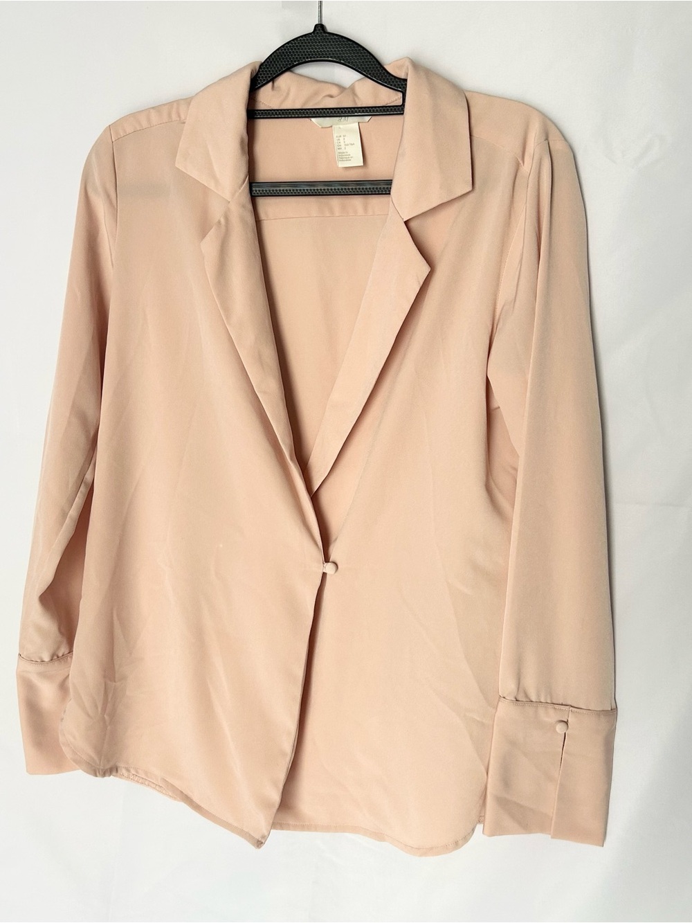 H&M Blush Pink Women's Single-Button Blazer